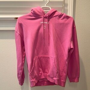 Lonely Ghost Vibrant Pink Hoodie